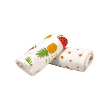 Nuluv Bamboo Cotton Baby Burp Cloth (White)